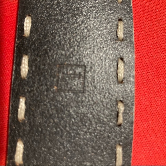 FOSSIL Leather White  Stitching Classic Vintage Look and Feel Belt - Picture 13 of 15